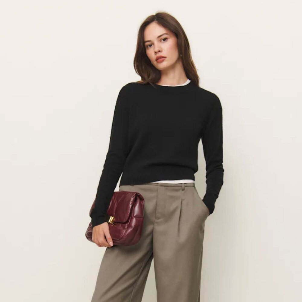 Reformation Ashwin Low Rise Pant Natural - Size 2